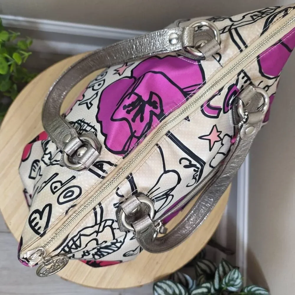 Coach Poppy Floral Graffiti Tote & Matching Wallet